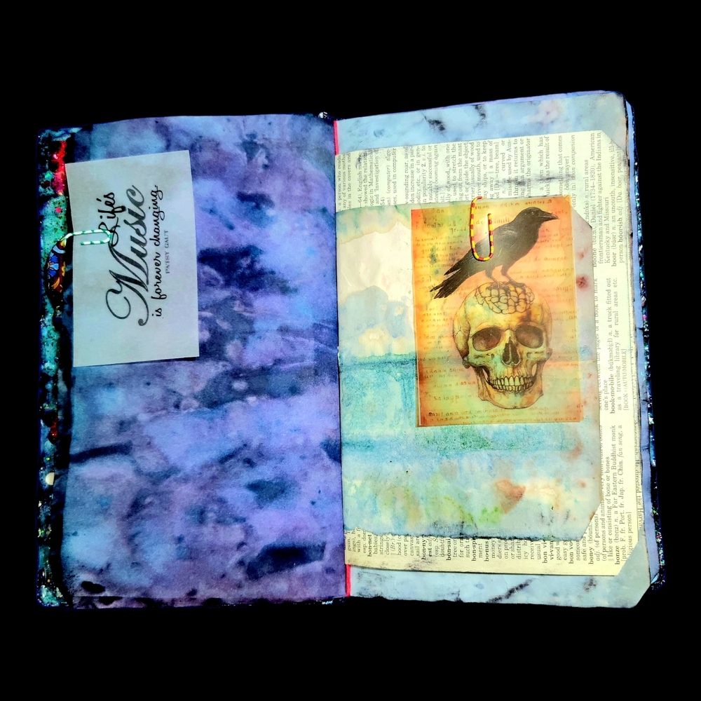 Grateful Dead Music Inspired Junk Journal Handmade Vintage Creative Notebook - Picture 8 of 13